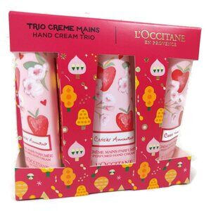L'OCCITANE Limited Edition Cherry in love Hand Cream Trio Set 30 ML X 3 NIB